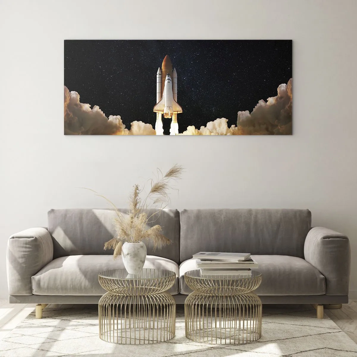 Quadro em vidro - Ad astra! - 160x50 cm