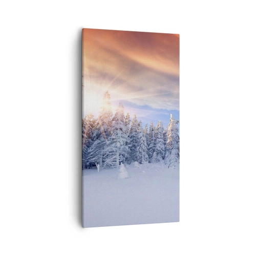 Quadro em tela - Espetáculo de neve da natureza - 55x100 cm