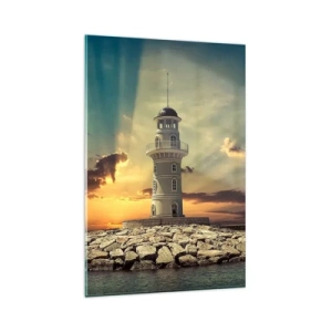 Quadro em vidro - Luz - Bondade - Beleza - 80x120 cm