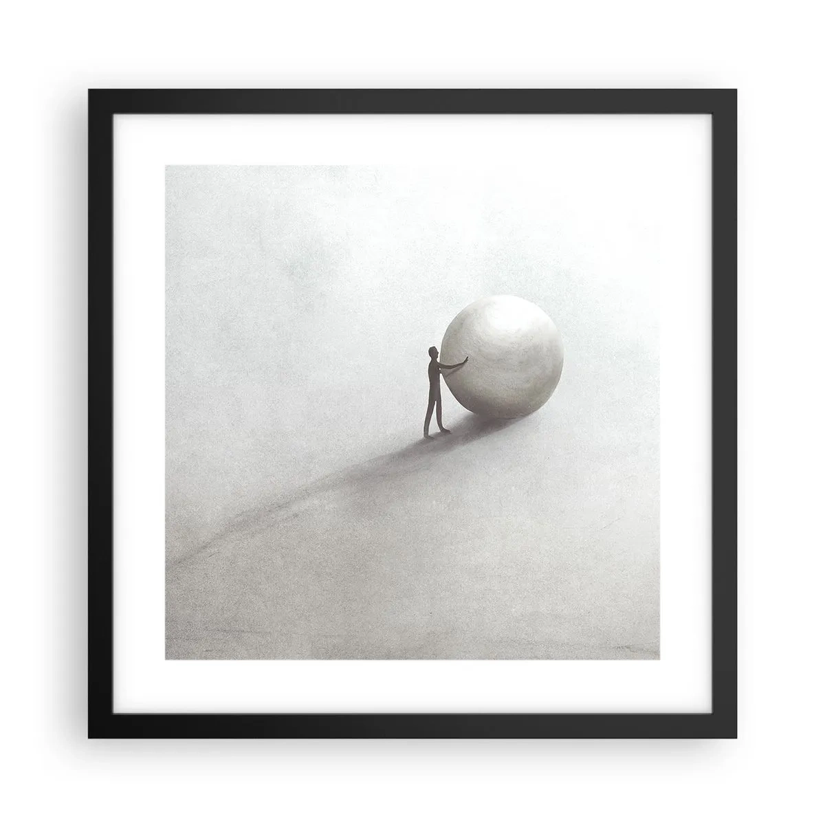 Pôster com moldura preta - O Jogo da Vida - 40x40 cm