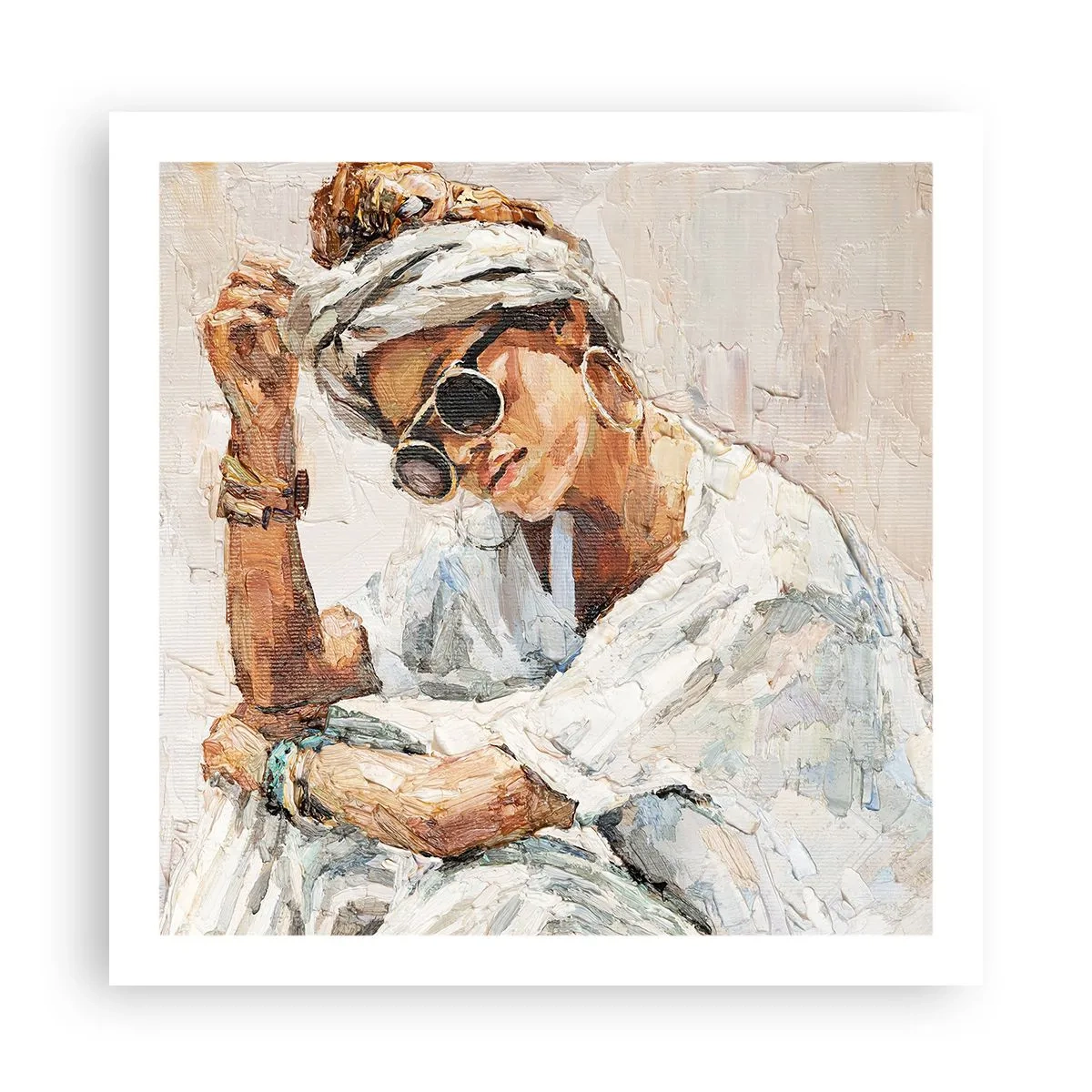 Pôster - Retrato em pleno sol - 60x60 cm