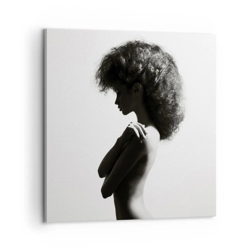 Quadro em tela - Como uma flor em um caule fino - 60x60 cm