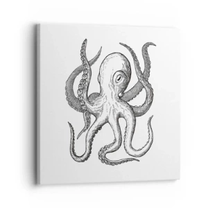 Quadro em tela - Dançando com as ondas - 30x30 cm