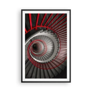 Pôster com moldura preta - Diversão de arquitetura - 61x91 cm