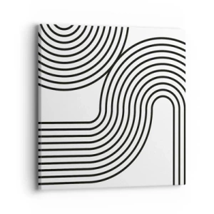 Quadro em tela - Na curva - 40x40 cm