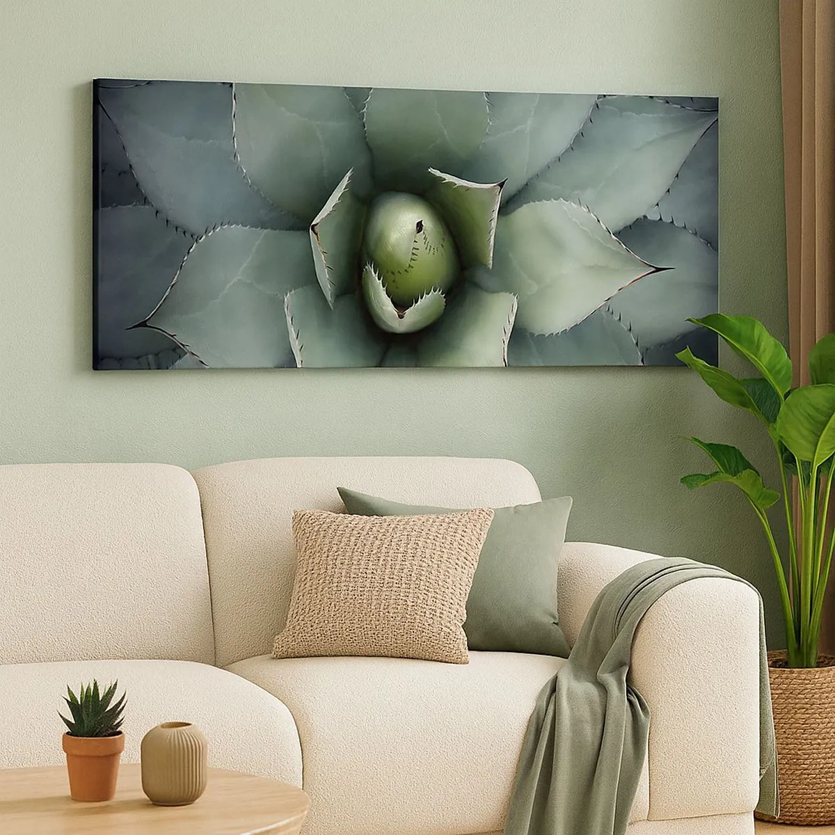 Quadro em tela - Atrai e adverte - 100x40 cm