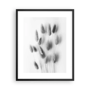 Pôster com moldura preta - Grama fofa - 40x50 cm
