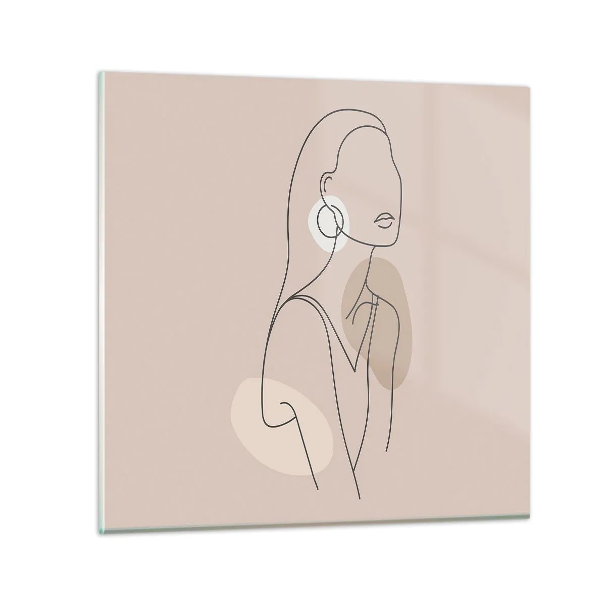 Quadro em vidro - Um ícone da feminilidade - 70x70 cm