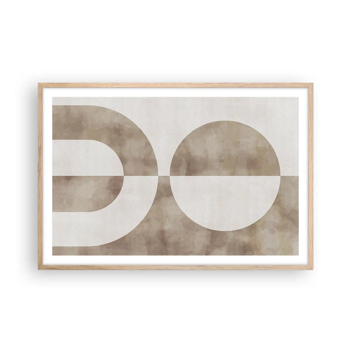 Pôster com moldura de carvalho claro - Semelhanças e diferenças - 91x61 cm
