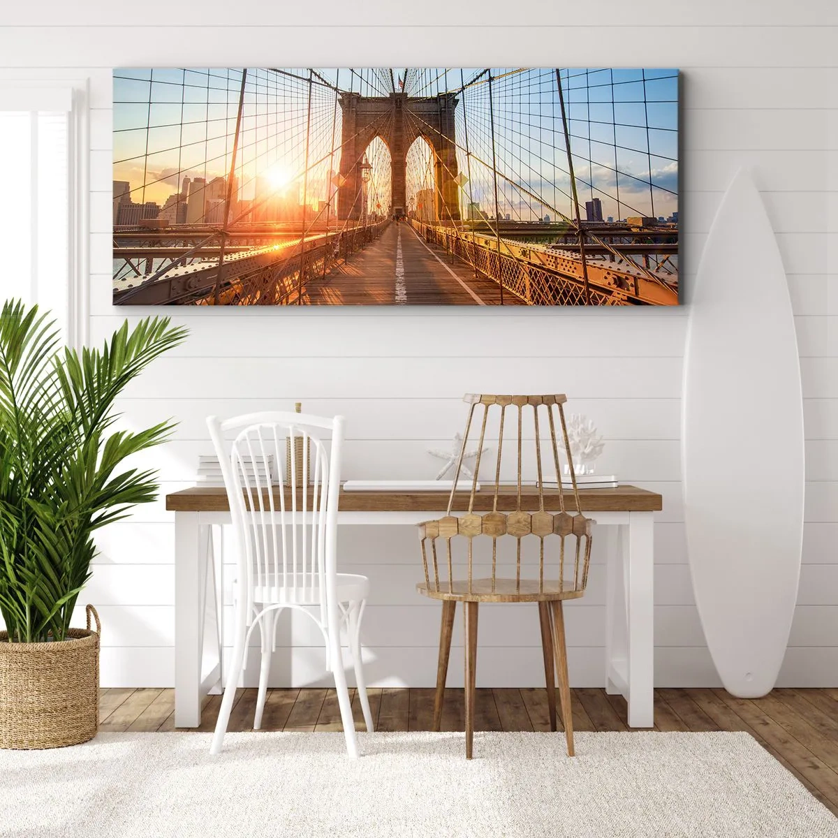 Quadro em tela - Na Ponte Dourada - 100x40 cm
