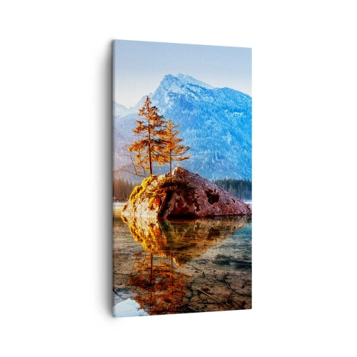 Quadro em tela - A natureza sob uma nova luz - 45x80 cm