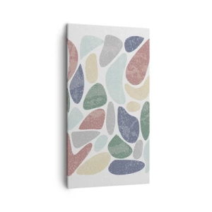 Quadro em tela - Um mosaico de cores em pó - 45x80 cm