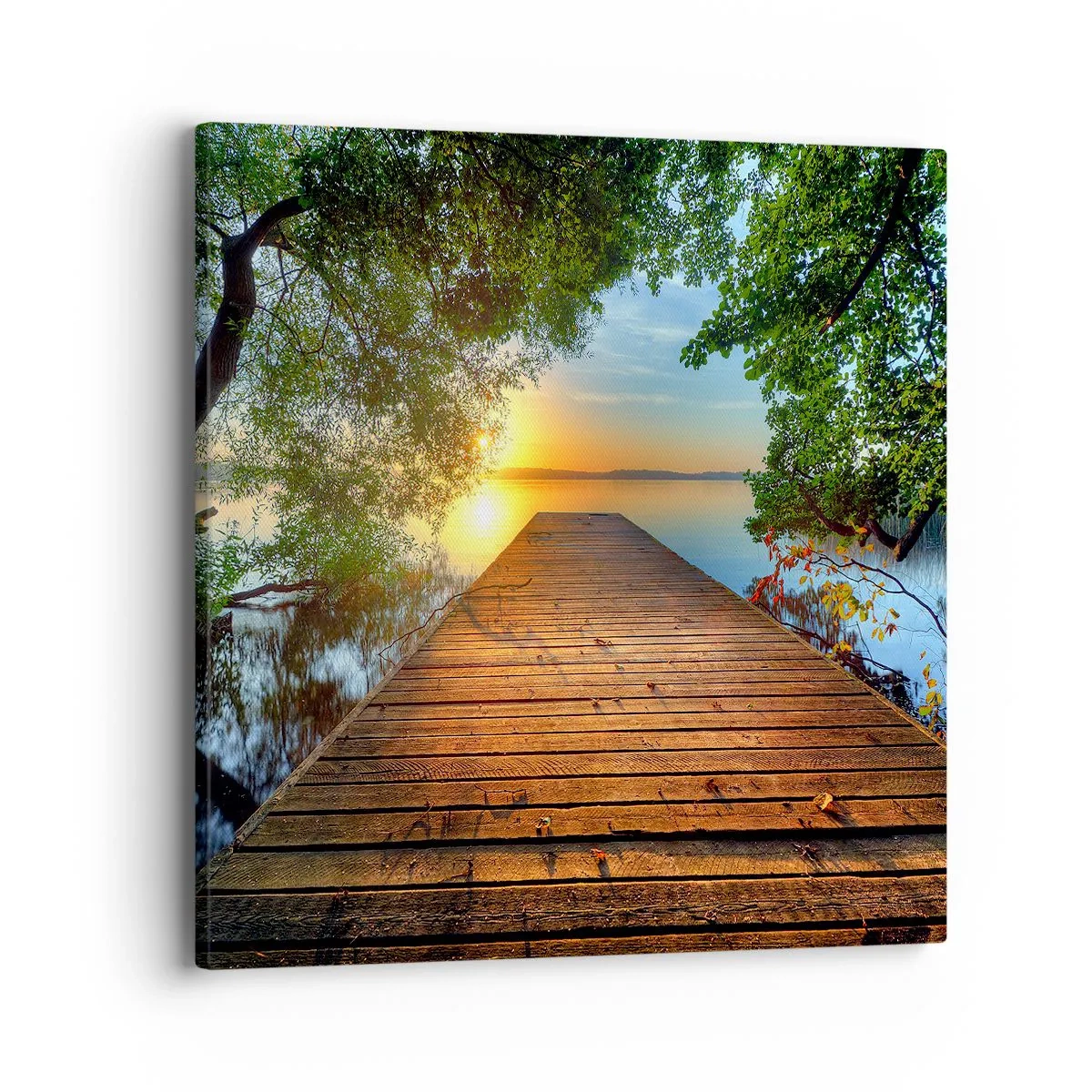 Quadro em tela - Tome o seu tempo, sente-se - 40x40 cm