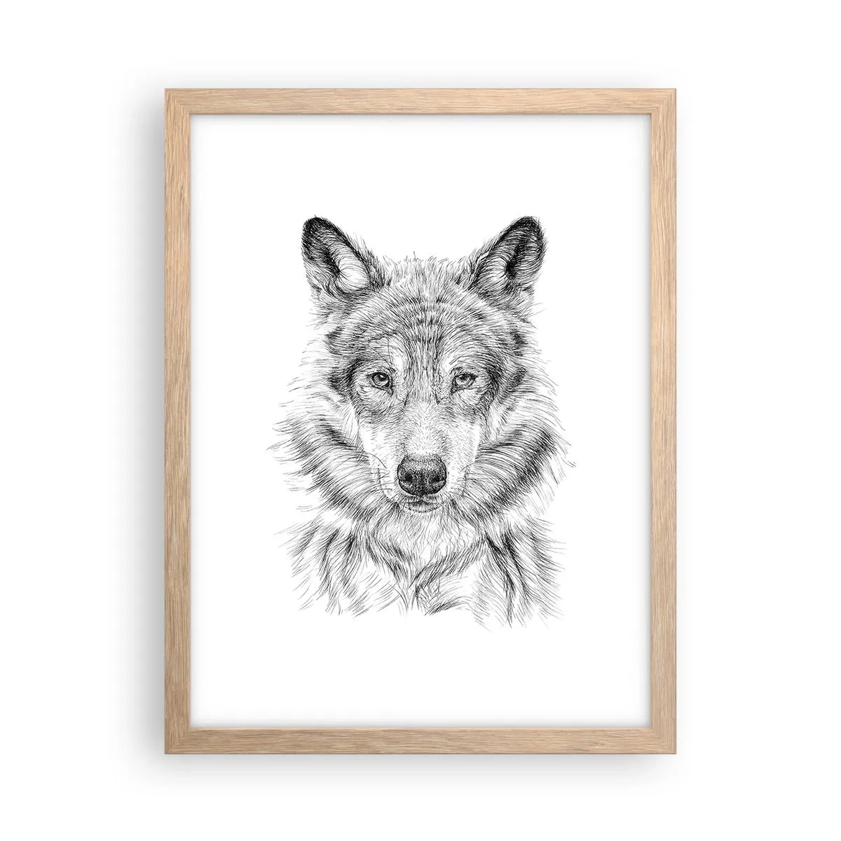 Pôster com moldura de carvalho claro - Um líder nato - 30x40 cm