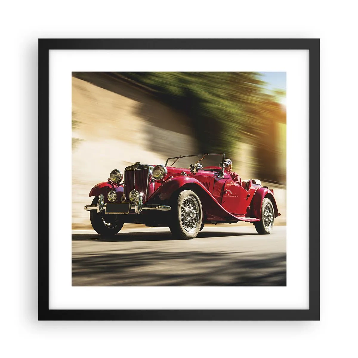 Pôster com moldura preta - Mais bonita que a Vitória de Samotrácia - 40x40 cm