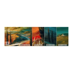 Amostra de papel de parede autocolante Deluxe Sticker - Paisagem da Toscana - Paisagem, Toscana, Viagens - 100x30 cm