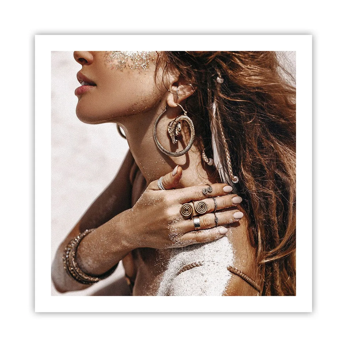 Pôster - A rainha da praia selvagem - 60x60 cm