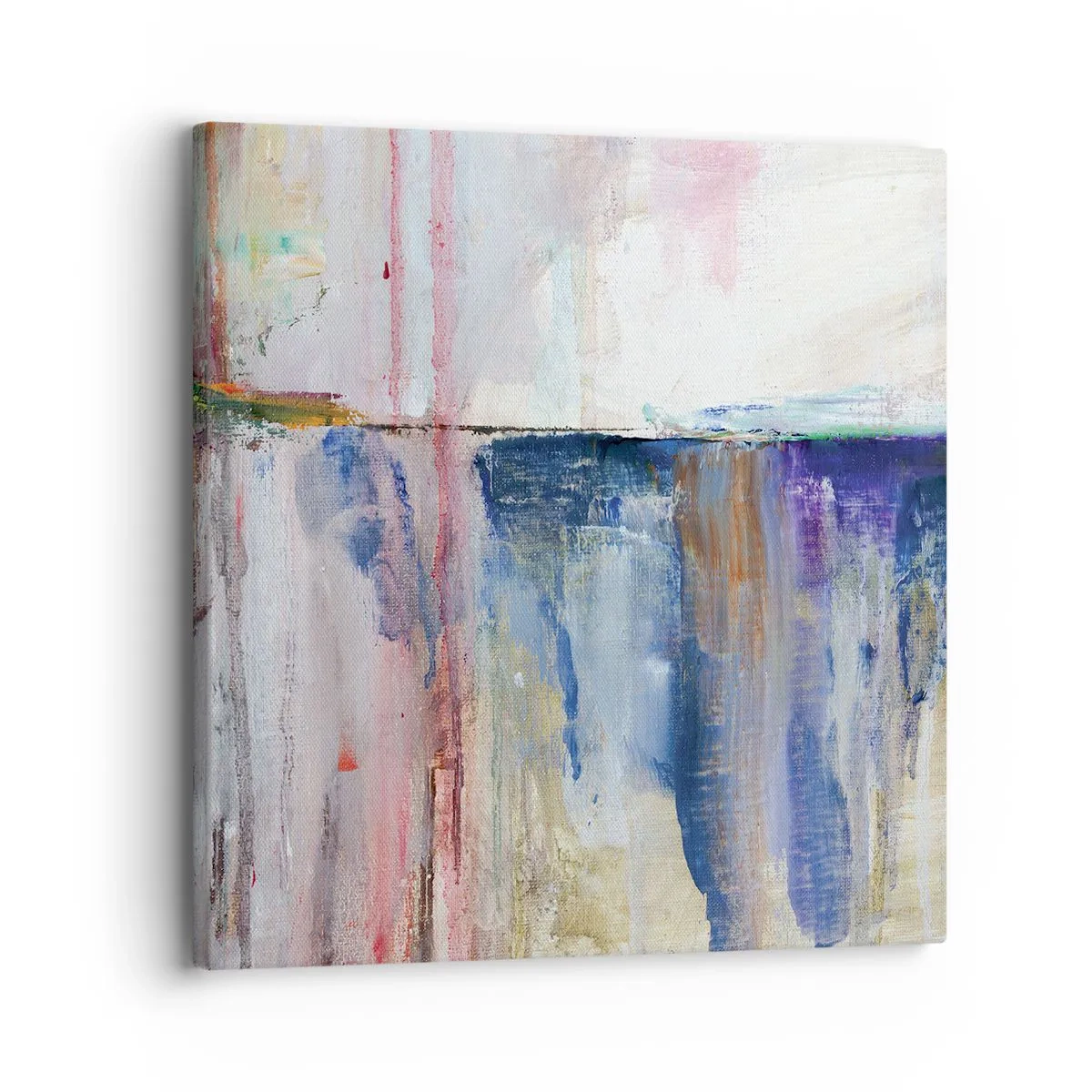 Quadro em tela - Impressões coloridas e associações - 30x30 cm