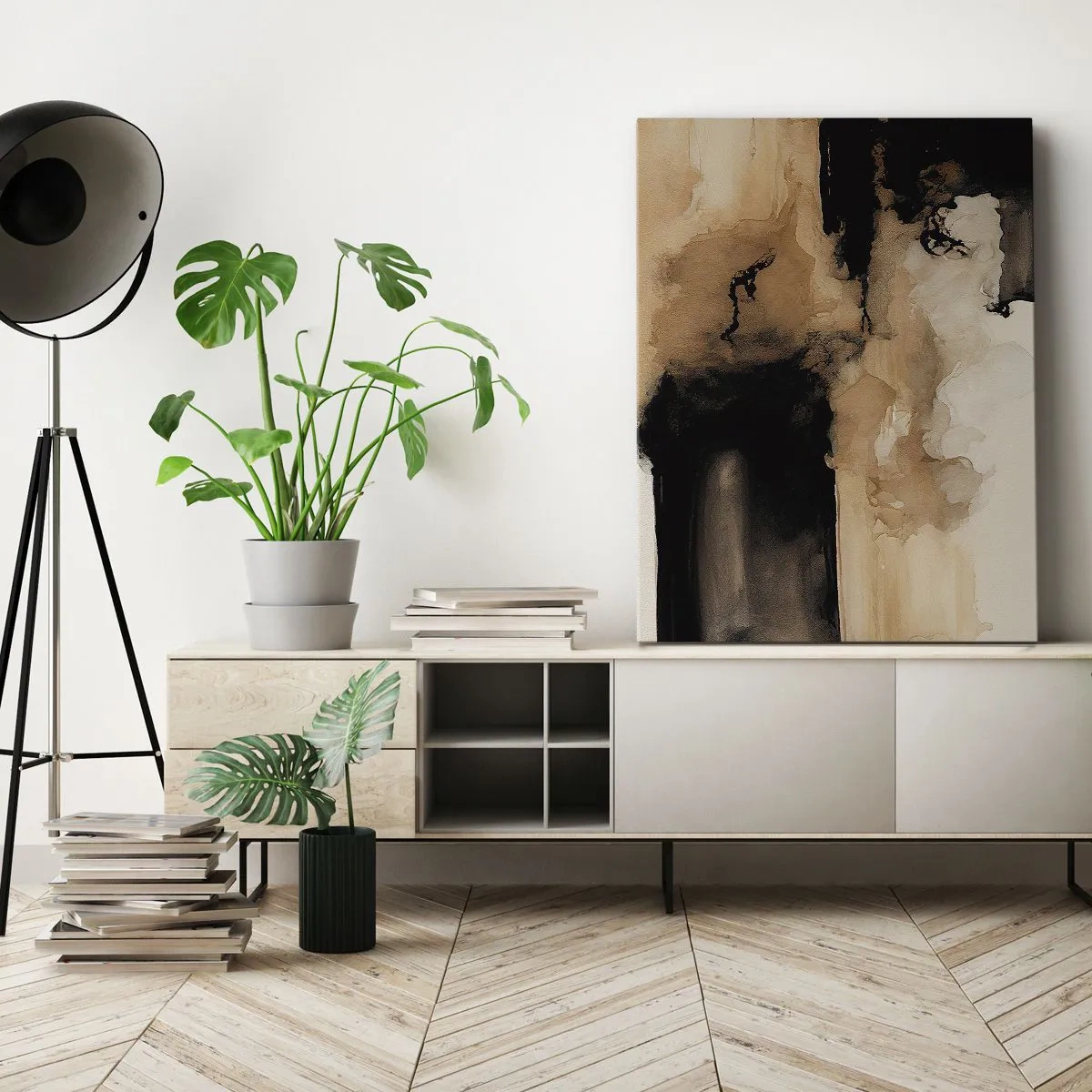 Quadro em tela - Abstração intrigante - 50x70 cm