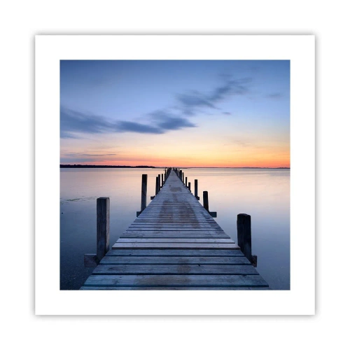 Pôster - A calma de um crepúsculo sereno - 40x40 cm