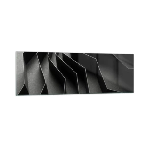 Quadro em vidro - Ordem espacial - 160x50 cm