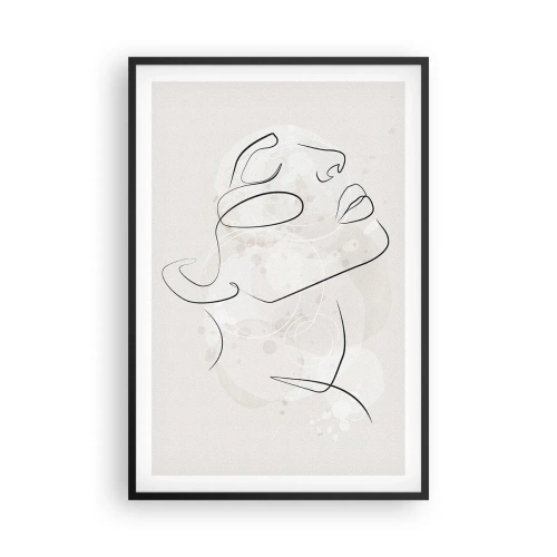 Pôster com moldura preta - Esboço de um sonho - 61x91 cm
