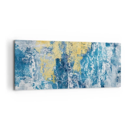 Quadro em tela - Abstração cheia de clima - 120x50 cm