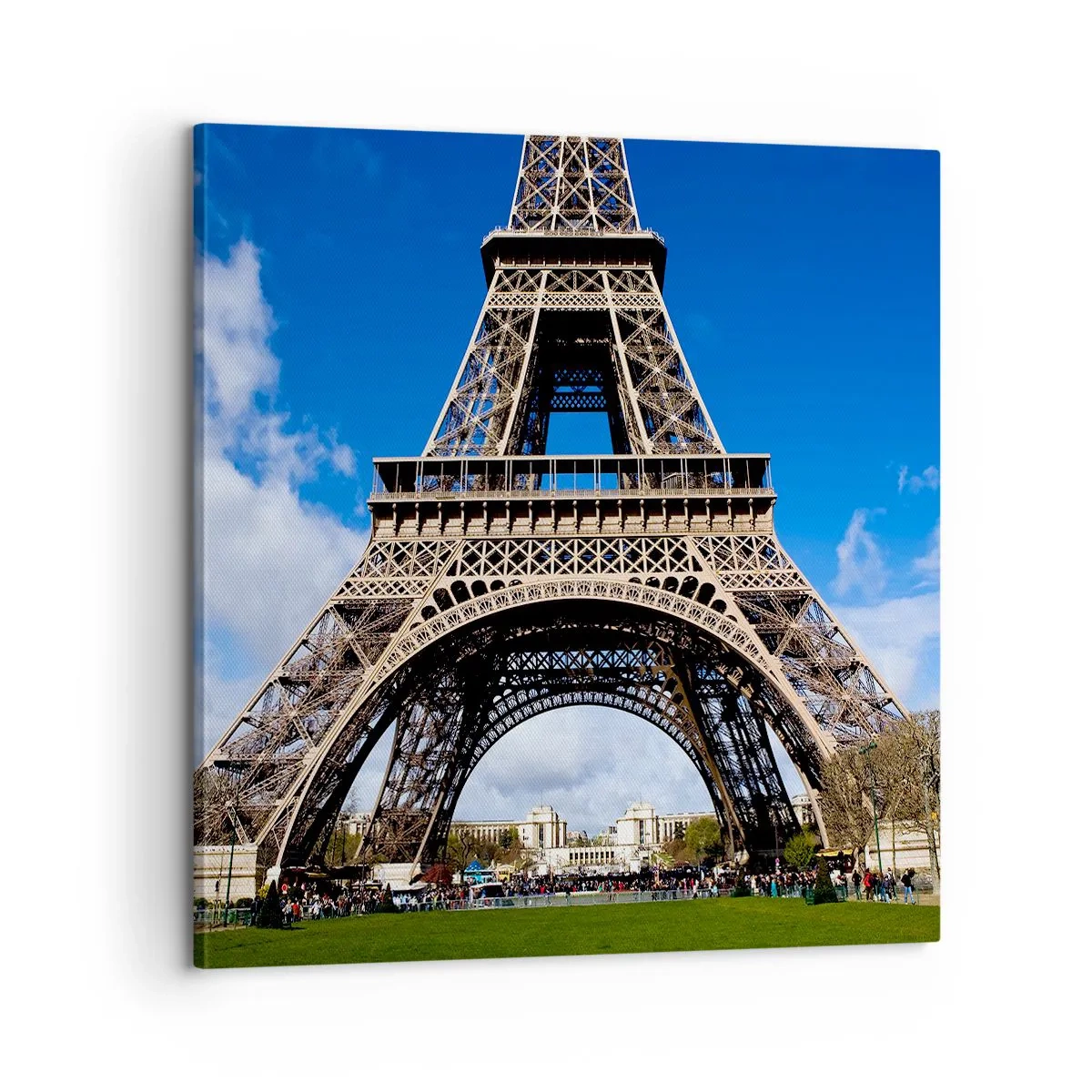 Quadro em tela - Toda Paris aos seus pés - 60x60 cm
