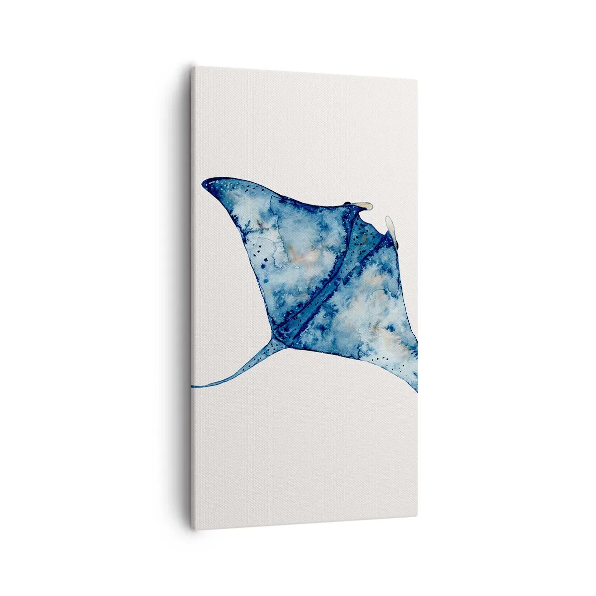 Quadro em tela - A vida em azul - 55x100 cm