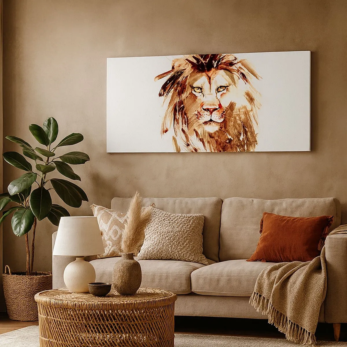 Quadro em tela - Força e dignidade - 100x40 cm