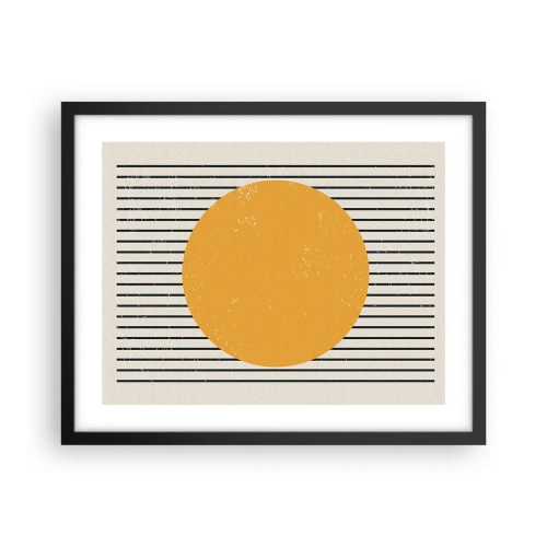 Pôster com moldura preta - O poder da simplicidade - 50x40 cm