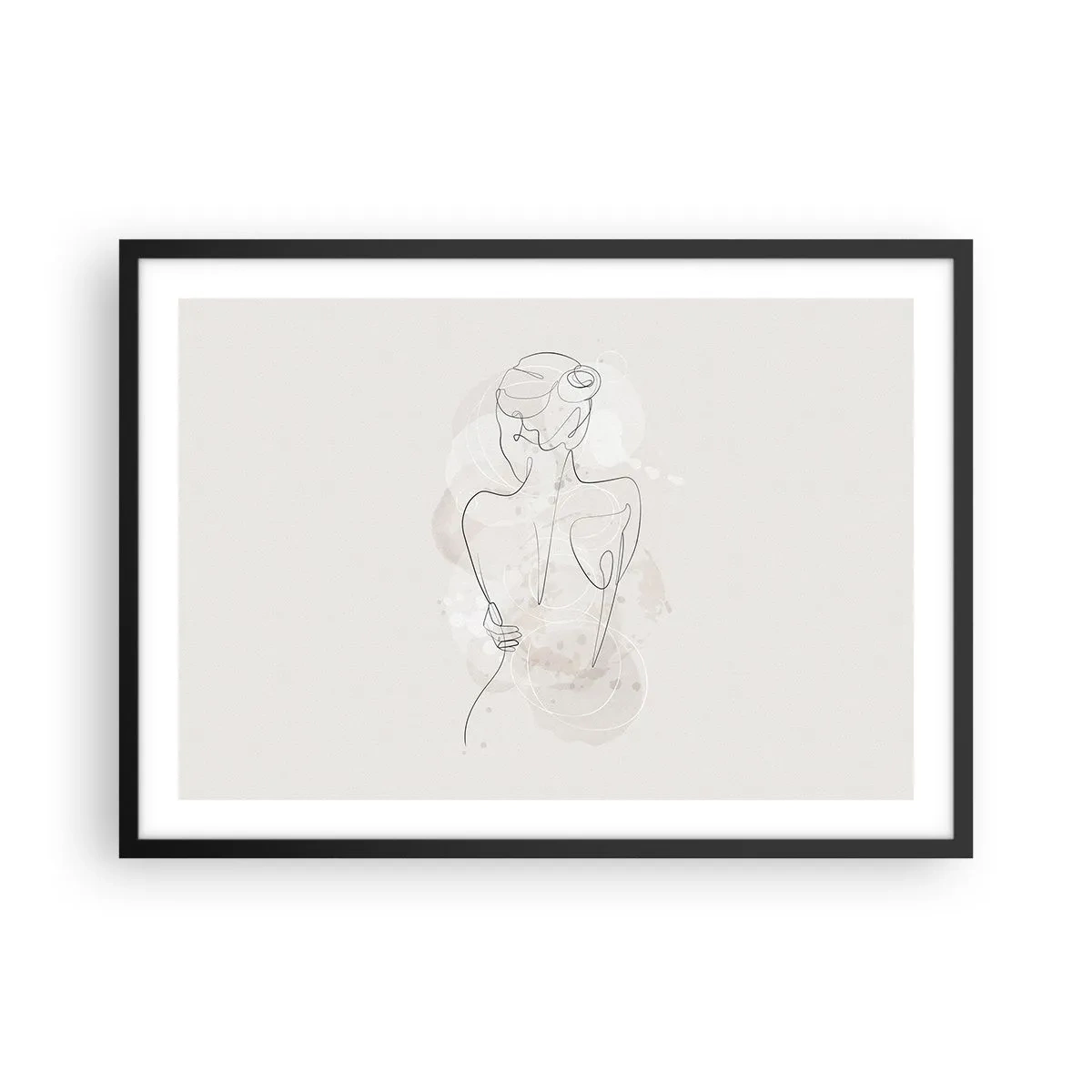 Pôster com moldura preta - Como um instrumento sensível - 70x50 cm