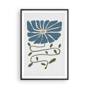 Pôster com moldura preta - Um ramo para uma flor - 61x91 cm