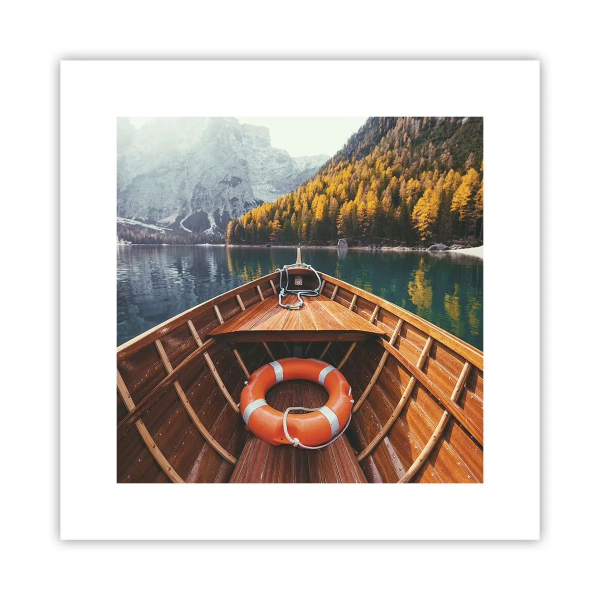 Pôster - Excursão na montanha - 30x30 cm