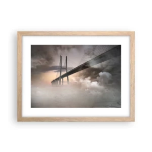 Pôster com moldura de carvalho claro - No rio que não existe - 40x30 cm