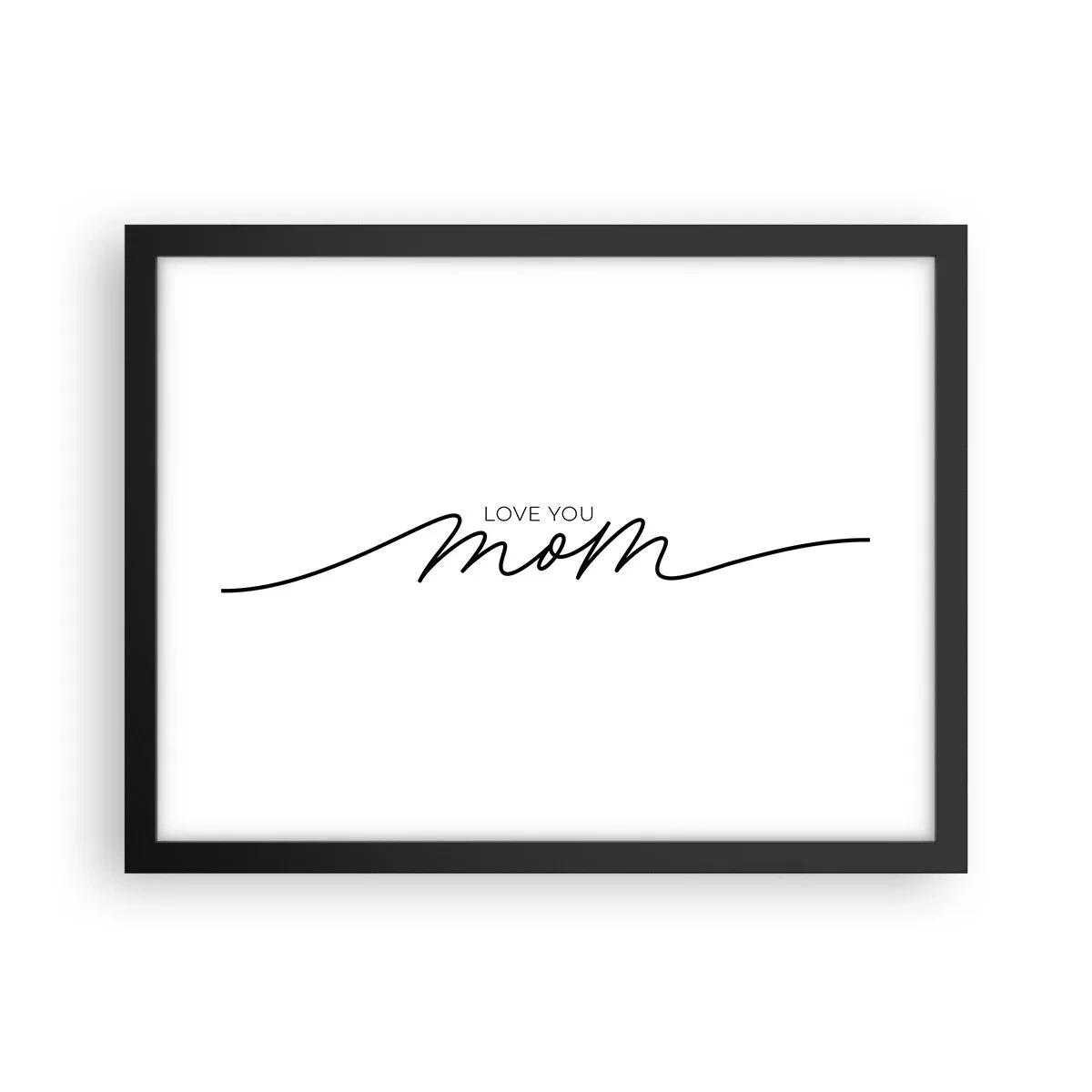 Pôster com moldura preta - Uma grande emoção - 40x30 cm
