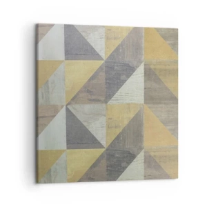 Quadro em tela - Em ângulo com um triângulo - 50x50 cm