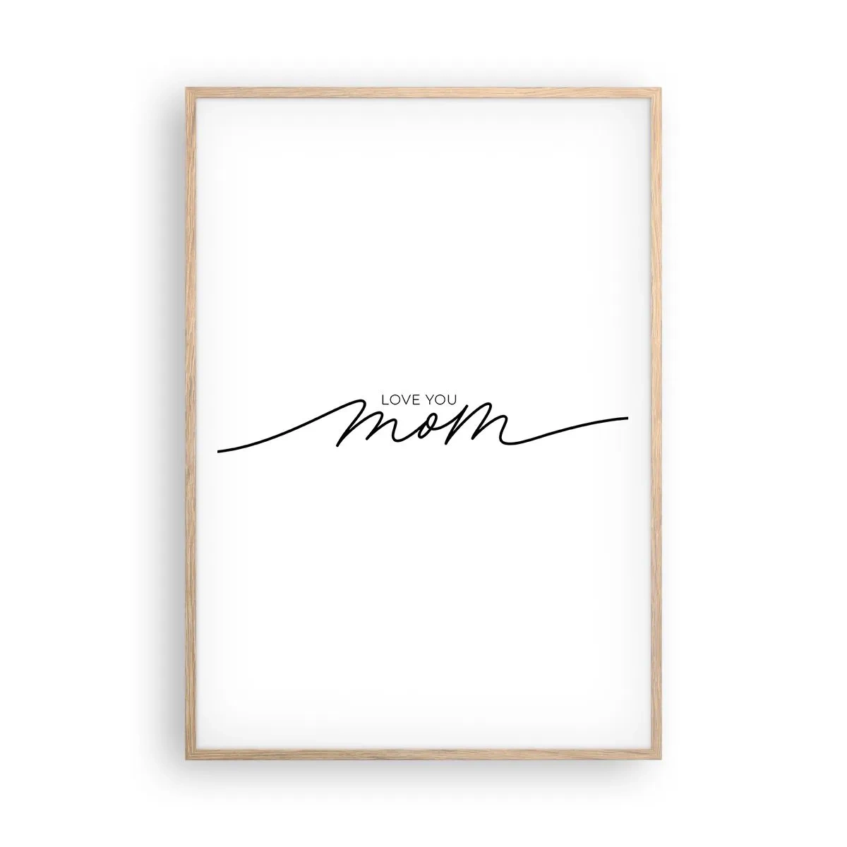 Pôster com moldura de carvalho claro - Uma grande emoção - 70x100 cm