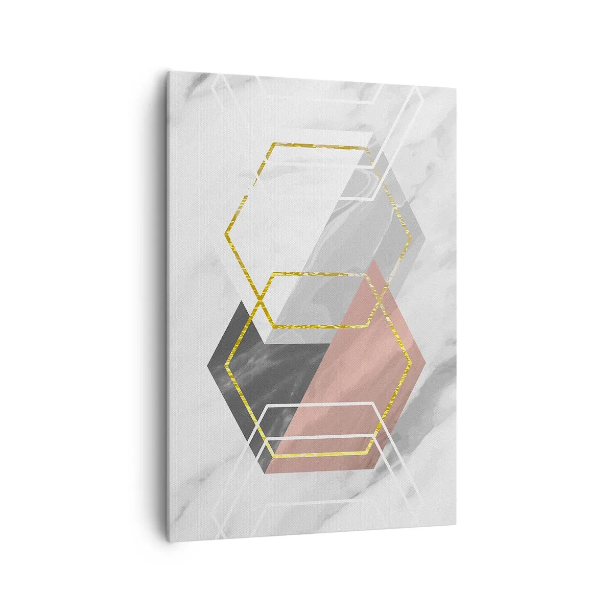 Quadro em tela - Composição em cadeia - 70x100 cm