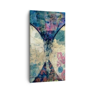 Quadro em tela - Fragilidade subtil - 55x100 cm