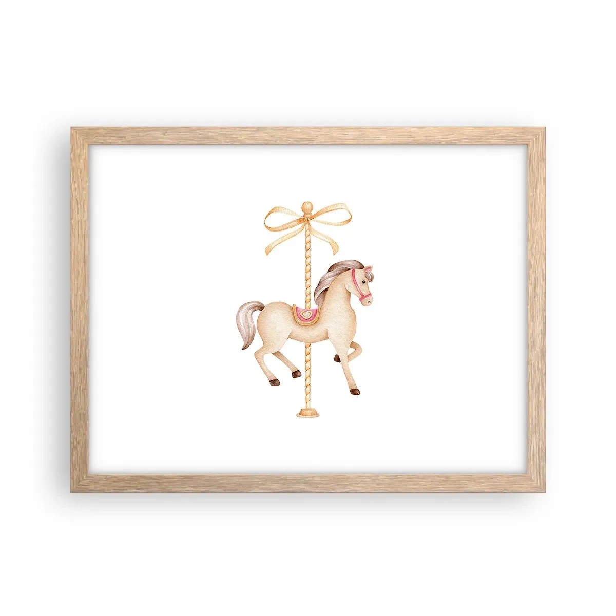 Pôster com moldura de carvalho claro - Um trote gracioso - 40x30 cm