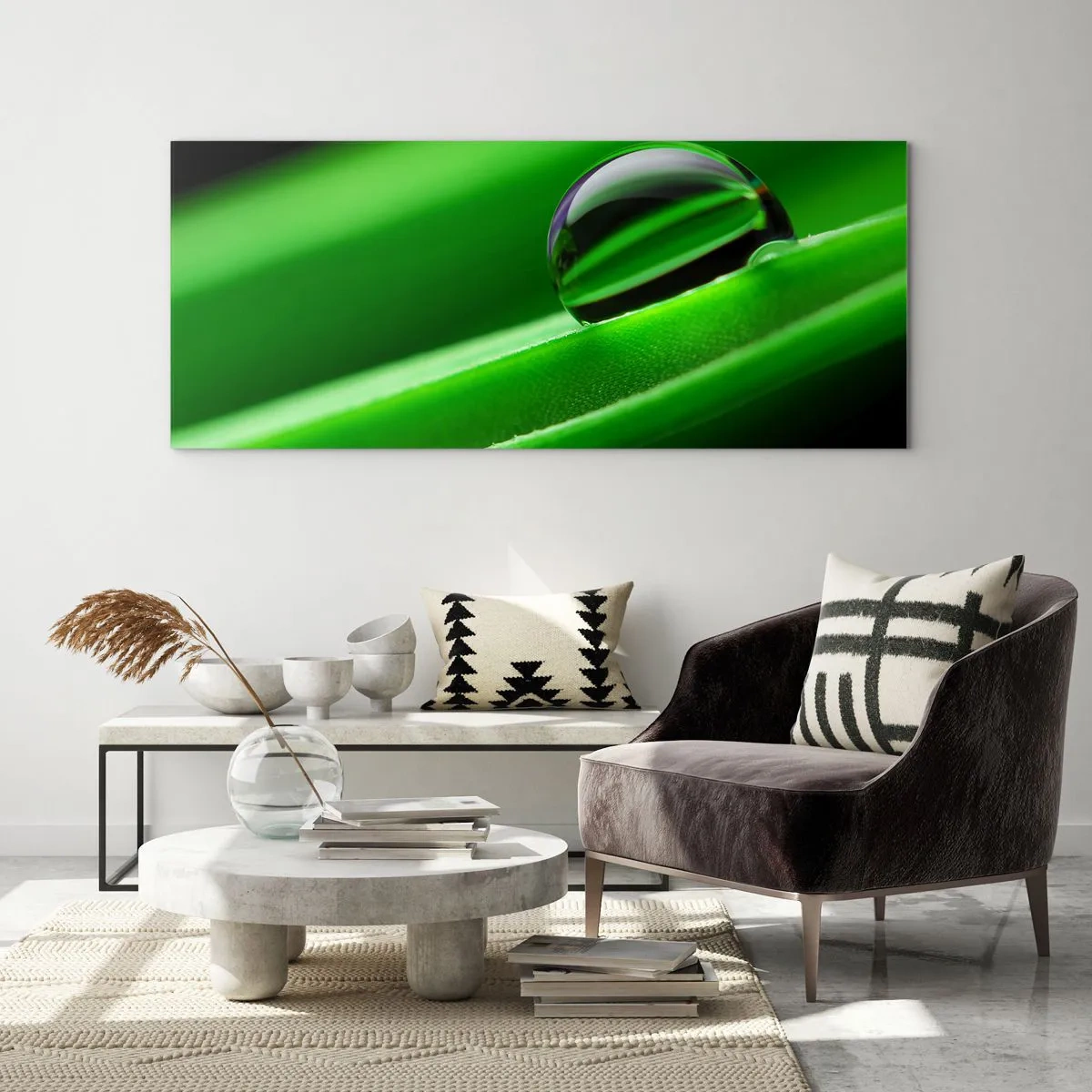 Quadro em vidro - A vida de perto - 100x40 cm