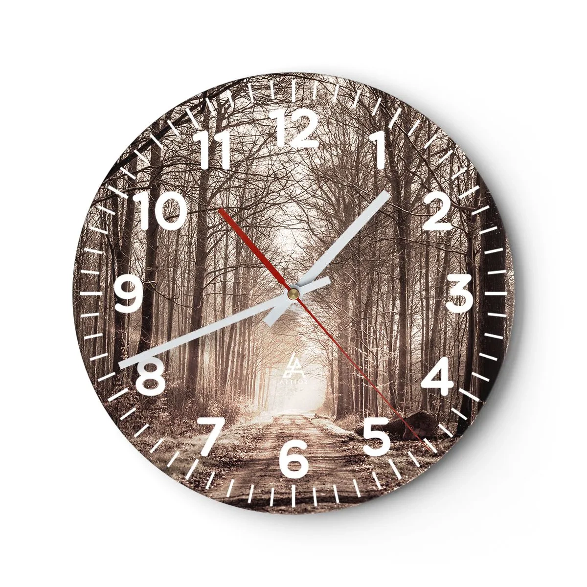Relógio de parede - Relógio em vidro - Catedral na Floresta - 30x30 cm