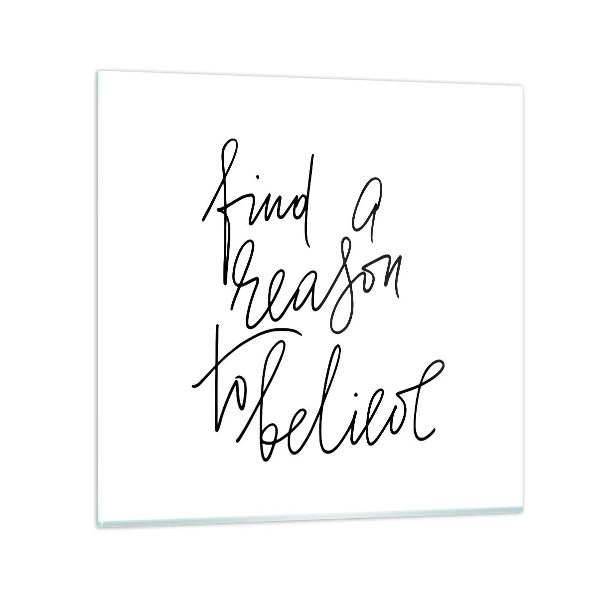 Quadro em vidro - É possível - 40x40 cm