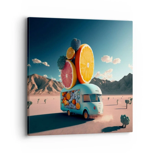 Quadro em tela - O sabor das férias - 40x40 cm