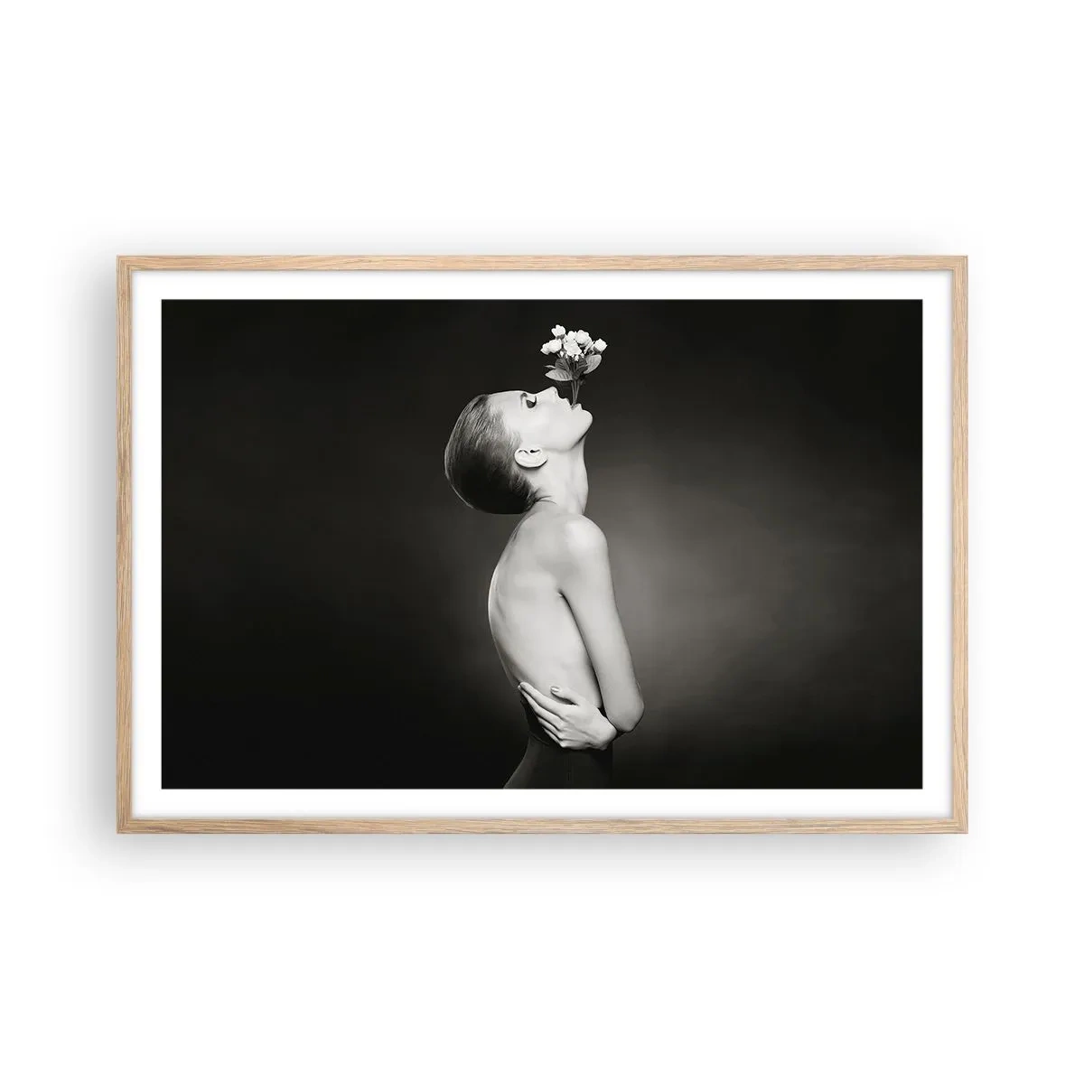 Pôster com moldura de carvalho claro - Elegância excêntrica - 91x61 cm