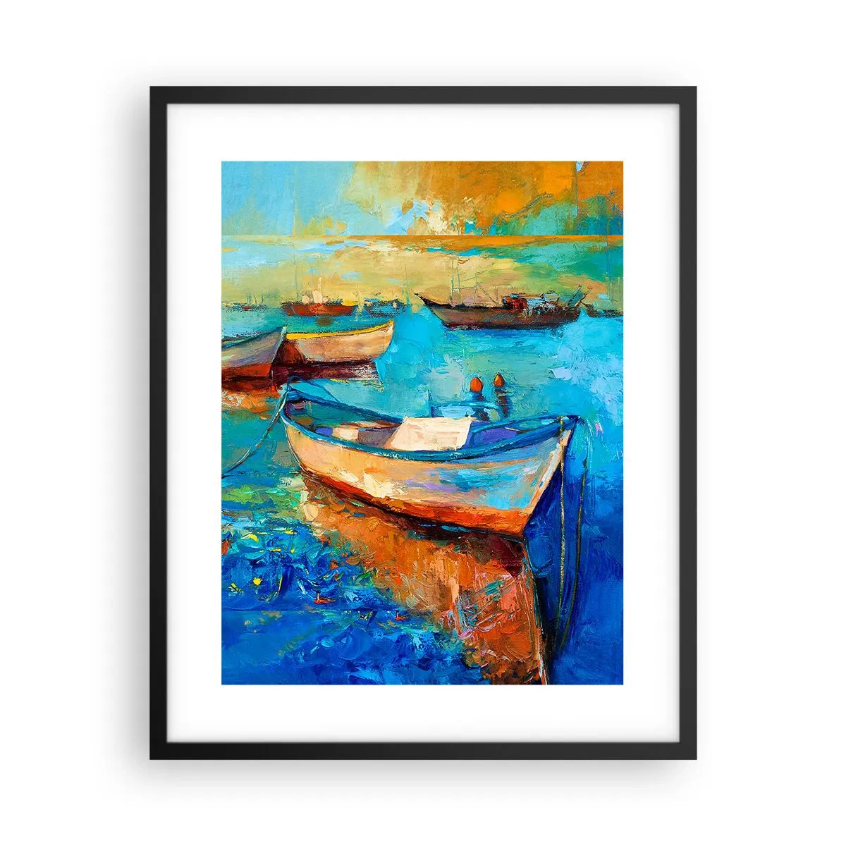 Pôster com moldura preta - Na baía do sul - 40x50 cm