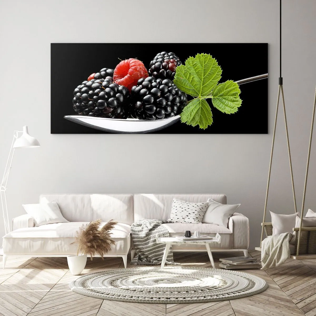 Quadro em vidro - Sabor do frescor - 90x30 cm