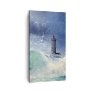 Quadro em tela - Na guarda contra os elementos da natureza - 45x80 cm