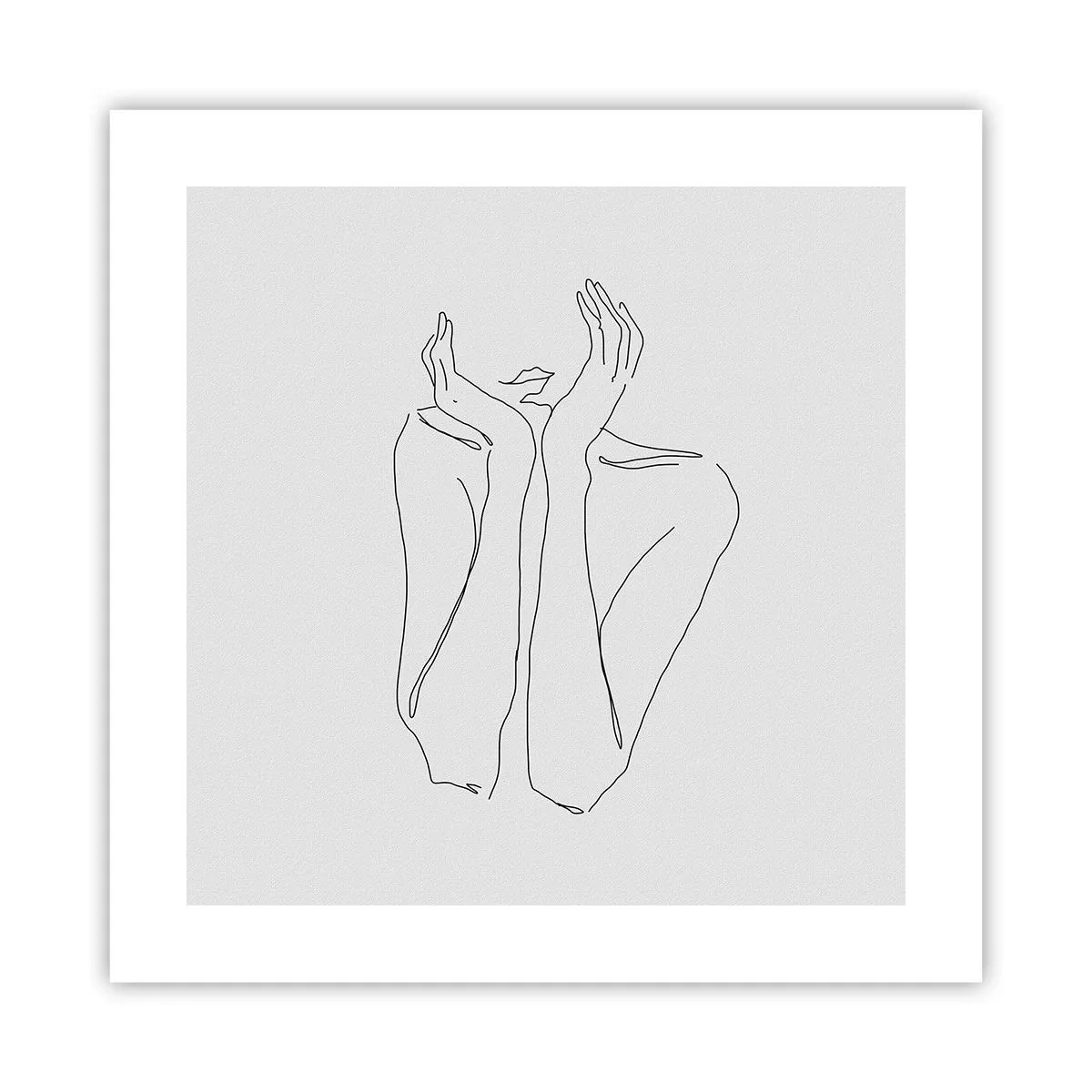 Pôster - Com o que sonham as meninas  - 40x40 cm